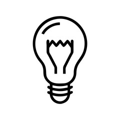 Icon of a Light Bulb	
