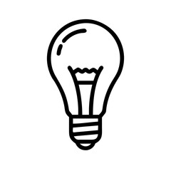 Obraz premium Icon of a Light Bulb 