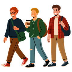 Students Walking