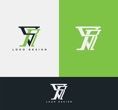 Modern and Professional SR Monogram Logo Design with Bold Green and Black Colors for Branding and Identity