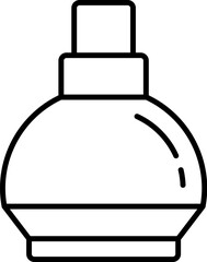Perfume Minimalistic Thin Outline Icon for Web and Graphic Design, Apps, Banners, Social Network and Cards