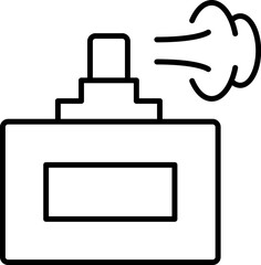 Perfume Thin Icon for Web Sites, Books, Cards, Apps