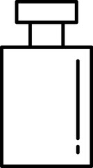 Linear Picture of Perfume for Graphics, Concept, Apps