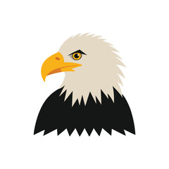 Obraz premium bald eagle head vector