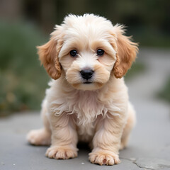 Obraz premium puppy on grass