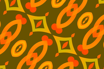 Seamless batik ethnic dayak line art pattern of indonesian culture traditional	