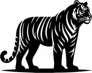 Tiger Silhouette - Isolated.eps