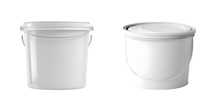 white plastic cup isolated