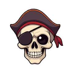 Refined 3D Pirate Skull Design