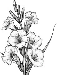 Gladiolus Flower   