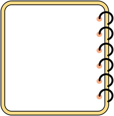Spiral Notebook Text Frame
