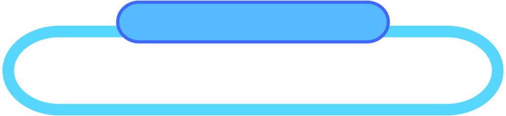 Obraz premium Rounded Menu Style Text Box 