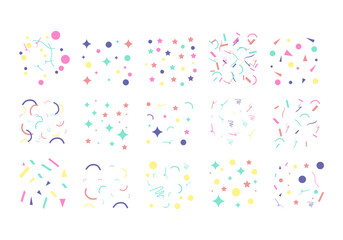 Cute Colorful Confetti Element