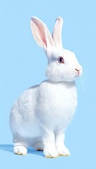 Fototapeta premium White Rabbit Studio Shot (1)