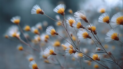 Closeup of Flower Pollen Moving in the Wind