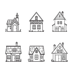 Detailed polyhouse greenhouse line art vector design