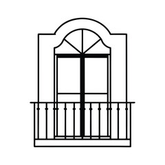vector illustration of an old house