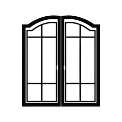 window on white background