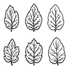 Obraz premium Leucaena Tree Simple Line Art Illustration Vector Design