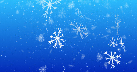 Snowfall Animation - Realistic Winter Snowflakes Falling Video | Beautiful Snowy Weather for Holiday, Christmas, and Winter Scene Stock Footage | Snowy Landscape, Calm Snowfall Background 4K.