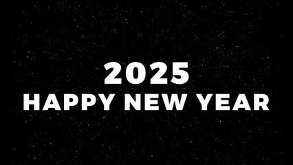 Happy New Year 2025 Countdown with Bokeh Background, Sparkles & Fireworks - Festive Celebration, Countdown Timer, New Year's Eve Party, 2025 Countdown Animation, Holiday Bokeh Lights 4K.
