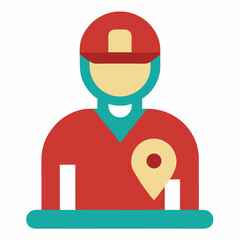 Local Delivery Service icon on white background