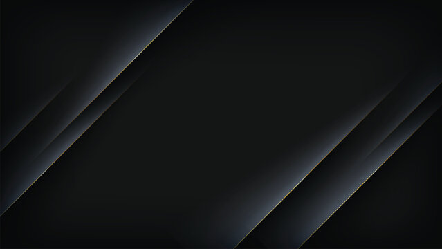 Abstract Dark Background With Gold Diagonal Lines