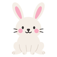 Obraz premium Easter Bunny Illustration, Happy Easter Day Clipart, Easter Festival Cultural Holiday Design Sublimation 