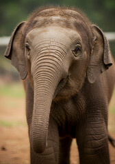 Fototapeta premium Close-up of a baby elephant