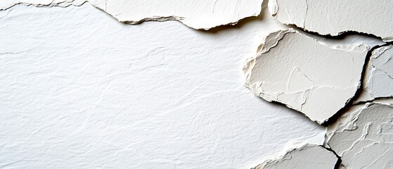 White Cracked Wall Texture Background