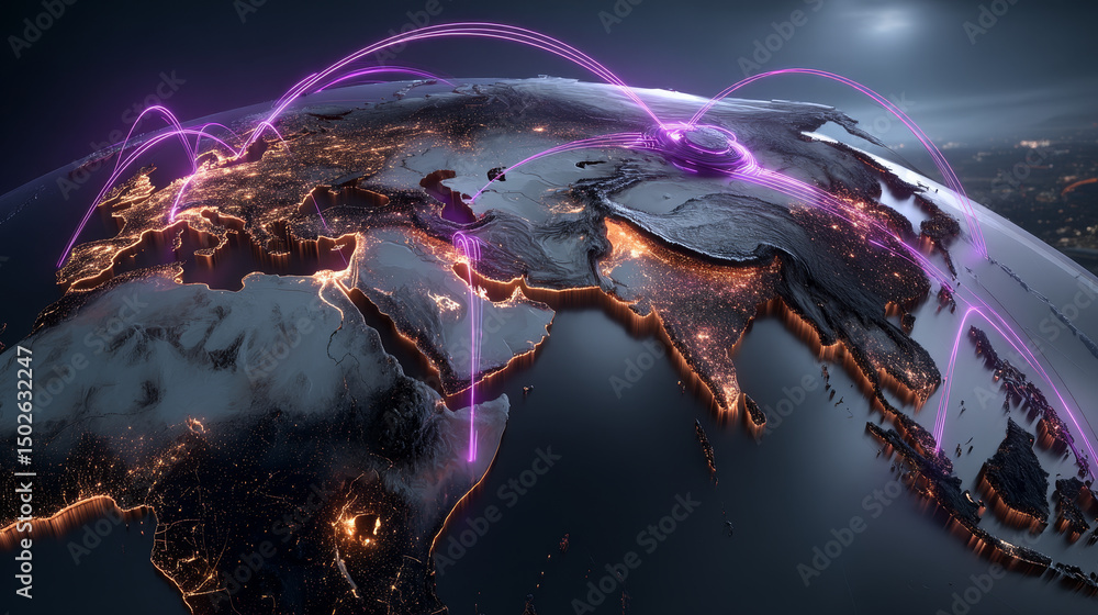Poster compliance. hand touching global network connection and ensuring regulatory compliance across differ