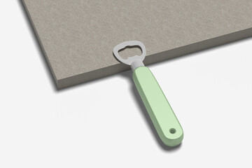 Opener Bottle Mockup on White Background