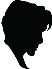 silhouette portrait of a man 