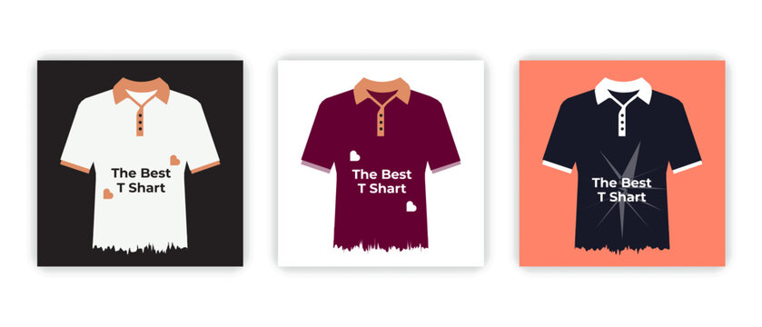 Different types of tops with pattern t shart design