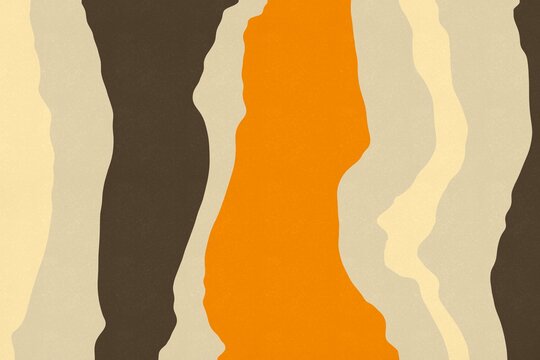Abstract wavy background in earthy tones