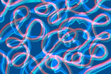 Vibrant abstract background with swirling neon lines