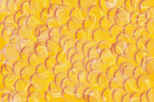 Seamless yellow abstract swirling pattern texture