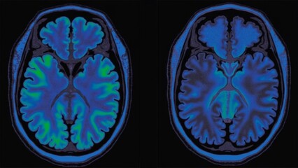 Blue brain scan image