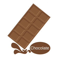Sweets Chocolate bar Milk chocolate. dark chocolate bar vector illustration
