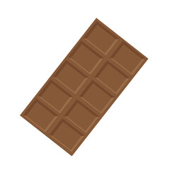 Sweets dark chocolate bar vector illustration