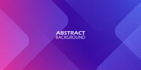 Abstract colorful gradient purple and blue overlap square background. Simple and modern design pattern banner background. Eps10 vector