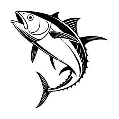 a fish vector icon, simple fish silhouette vector icon template