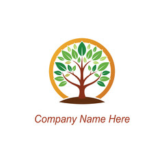 Obraz premium yoga tree logo