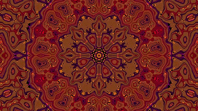 seamless pattern with red flowers Kaleidoskop