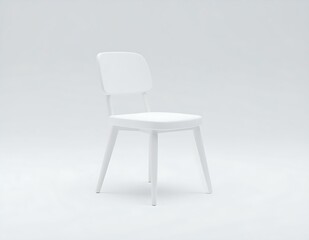 Modern Minimalist White Chair Design, Simple Elegant Furniture