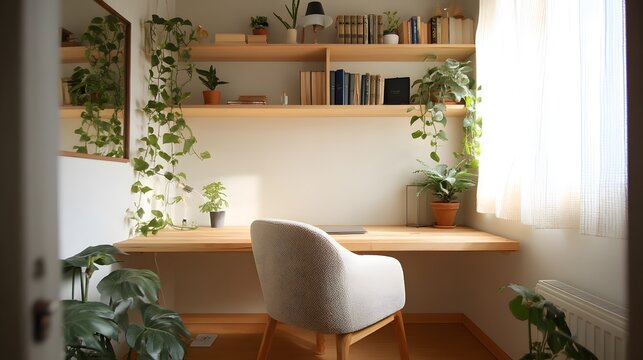 Compact flexi room used as home office