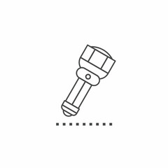 Flashlight vector collection. Illustration design for business. Stock vector.