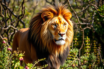 Fototapeta premium Lion portrait