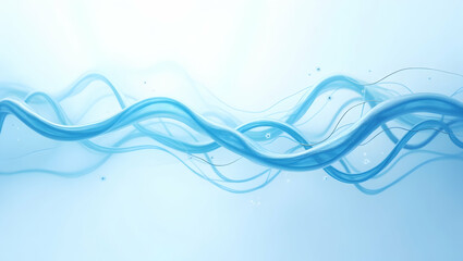 Fototapeta premium Digital Background Cool ice-blue tech veins spread like an organic circuit across a frosty white background