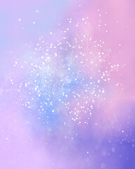 Obraz premium Abstract Blue and Pastel pink purple gradient blurred textured for wallpaper background. fluffy cloud pastel sunset on sky